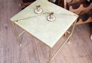 빈티지 영국 자연무늬 대리석 테이블