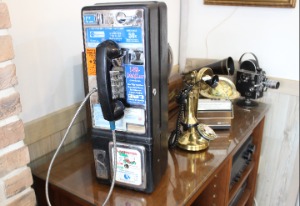 빈티지아나로그미국 대형 3coin공중 전화기